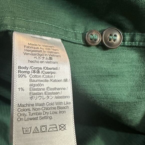 Madewell Men’s Corduroy Easy Long Sleeve Shirt Green Medium NWT - Picture 7 of 9